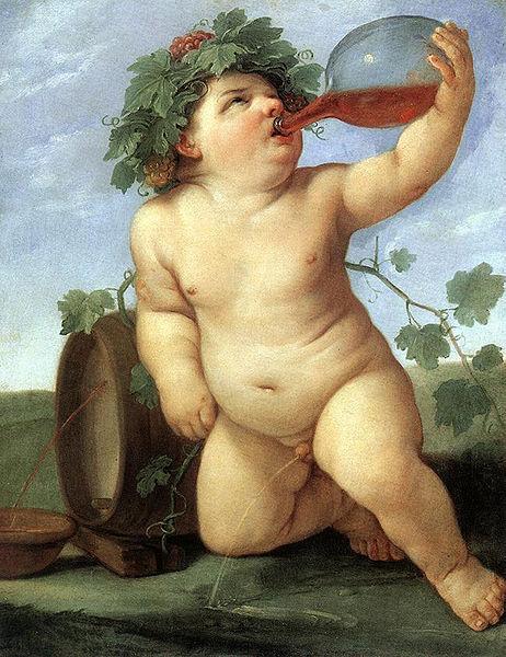 Guido Reni Drinking Bacchus